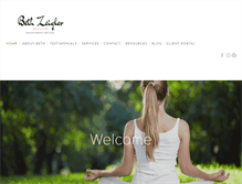 Tablet Screenshot of bethzeigler.com